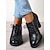 preiswerte 1950er Jahre-Damen-Oxford-Schnürschuhe im Vintage-Stil im Brogue-Stil – Abendschuhe aus braunem Kunstleder mit Blockabsatz für formelle und legere Anlässe