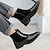 abordables Bottes de Costume-bottines à boutons en similicuir bicolore pour hommes – bottines de style victorien vintage pour occasions formelles et décontractées