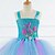 preiswerte Mädchen Verkleidung Kostüme-kinderkleidung Mädchen Cosplay-Kleid Party Kleid Meerjungfrau Ärmellos Leistung Geburtstag Rückenfrei Patchwork Schön Süß Polyester Maxi abendkleider Schaukelkleid A Linie Kleid Sommer 4-12 Jahre