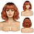 economico Parrucche trendy sintetiche-parrucche corte per donne parrucche caschetto con frangia parrucche sintetiche ondulate parrucche natalizie