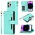 abordables Coques iPhone-téléphone Coque Pour iPhone 14 Pro Max Plus iPhone 13 12 11 Pro Max Coque à Rabat avec Support Avec Dragonne Emplacement Carte Rétro TPU faux cuir