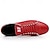 economico Sneakers da uomo-sneakers casual rosse da uomo – eleganti in similpelle, design con lacci, comode calzature per tutti i giorni