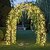abordables Enchufe eléctrico-Luces de cascada navideñas para exteriores, 200 luces LED de ramas de enredaderas de hadas, 10 piezas x 2 m de luces de cadena de hadas para decoración navideña de jardines, cercas y árboles