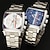 economico Orologi meccanici-JARAGAR 569 Orologio Meccanico Automatico da Uomo Moda Design Retro Quadrante Quadrato Data Settimana Impermeabile Cinturino in Acciaio Tempo Libero Orologio