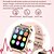 levne Chytré náramky-696 MK88 Chytré hodinky 1.75 inch Inteligentní náramek Bluetooth Záznamník hovorů Měřič spánku Monitor srdečního tepu Kompatibilní s Android iOS Dámské Hands free hovory Záznamník zpráv IPX-0 36mm