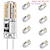 billige LED-lys med to stifter-10 pakke no flicker g4 led pærer - ac/dc 12v smd3014 24/48 leds silikone erstatning for halogen spotlight lysekrone belysning