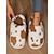 ieftine Flip-Flops de Damă-papuci de pluș cu imprimeu de vacă pentru femei - pantofi de casă de interior cu blană artificială moale cu spumă moale cu memorie pentru confort confortabil