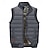 billige Herre Puffer Vest-Herre Puffer Vest Daglig Fritid Høst vinter Lomme Polyester Hold Varm Helfarge Glidelås Høy krage Normal Svart Mørk Marineblå Blå Kakifarget Vest