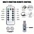 abordables Guirlandes lumineuses USB-Rideau lumineux LED flexible 3x3m, guirlande lumineuse 300 LED avec télécommande 13 touches alimentée par USB basse tension blanc chaud et RVB, sécurité pour la décoration de la chambre et du rideau de Noël
