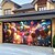 abordables Bannières de Garage et de Porte-couverture de porte de garage de nouvel an ballons feux d'artifice bannière extérieure grande toile de fond pour les vacances porte de garage extérieure décorations murales de la maison