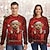 baratos Coleção de Impressões Engraçadas de Natal-Natal Papai Noel Pullover Moletom engraçado de natal Impressão 3D 3D Natal Arte Gráfica Para Casal Homens Mulheres Adulto Natal Carnaval Impressão 3D Festa Festival