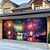 abordables Bannières de Garage et de Porte-couverture de porte de garage de nouvel an ballons feux d'artifice bannière extérieure grande toile de fond pour les vacances porte de garage extérieure décorations murales de la maison
