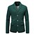 cheap Men&#039;s Classic Blazers-Men&#039;s Waffle Jacket Blazer Jacket Sport Coat Formal Wedding Anniversary Elegant Fashion Spring &amp;  Fall Waffle Fabric Plain Single Breasted Two-button Blazer Dark Brown Black Dark Green khaki