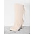 preiswerte Modische Stiefel-Schwarze Stiefel zum Schnüren und mit halbhohem Absatz für Damen – stylische Stiletto-Stiefel mit spitzer Spitze und seitlichem Schnürdetail für Herbst- und Winter-Outfits