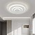 economico Lampade da soffitto con dimmer-plafoniera a led con design ondulato rotondo bianco stile lampada da soffitto 45/60/78cm 36w
