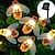 cheap Solar String Lights-3M Solar Powered Bee String Lights, 20 LEDs Waterproof Outdoor Lights with Mounting Bracket  for Christmas, Patio, Yard, Warm White, White Multicolor, Blue