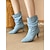 abordables Botas holgadas-Botas beige de media pantorrilla con tacón bajo y punta estrecha para mujer: moda elegante de otoño para ocasiones informales y elegantes