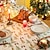 cheap Tablecloth-Christmas Tablecloth Festive and Decorative Holiday Table Cover Ideal for Adding Seasonal Cheer to Your Dining Room Perfect for Christmas Gatherings and Holiday Decor