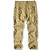 economico Pantaloni cargo-Per uomo Pantaloni Cargo Pantaloni Bottoni Multi-tasche Semplice Indossabile Quotidiano All'aperto Campeggio &amp; Escursionismo Moda Classico Curcuma Marrone