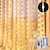 abordables Guirlandes lumineuses USB-Rideau lumineux LED flexible 3x3m, guirlande lumineuse 300 LED avec télécommande 13 touches alimentée par USB basse tension blanc chaud et RVB, sécurité pour la décoration de la chambre et du rideau de Noël