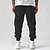billiga Joggingbyxor-Herr Text Joggingbyxor Joggare Byxor Medium Midja Dragsko Elastisk midja Mode Ledigt Utomhus Hem Gata Ficka Vår Höst Vinter 3D-tryck Svart Vit Blå