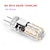 billige LED-lys med to stifter-10 pakke no flicker g4 led pærer - ac/dc 12v smd3014 24/48 leds silikone erstatning for halogen spotlight lysekrone belysning