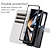tanie Etui do telefonów Samsung-telefon Kılıf Na Złóż 6 Z Fold 5 Z Fold 4 Z Fold 3 Odwróć okładkę Z podpórką Zamek z paskiem na nadgarstek Retro TPU Skóra PU