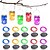 abordables Lumières de cordes solaires-Lot de 6 guirlandes lumineuses solaires à LED de 2 m, 20 lampes de jardin à LED pour Noël, mariage et décoration extérieure, blanc chaud, blanc, violet, rose, rouge, vert, bleu et rouge