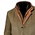 billige Faux suede jakker-Herre Vindtett jakke Imitert semsket jakke Western skinnjakke Daglig Feriereise Hold Varm Fleece krage Uten fleecefôr Høst vinter عادي Mote Gatemote Med hette Normal Brun Kakifarget Grå Jakker
