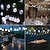 cheap Solar String Lights-10M100Leds Christmas Solar Outdoor Bubble Ball Small Ball Light String Courtyard Christmas Tree Fence Steps Balcony Wedding Festival Party Connection Atmosphere Decorative Lights