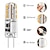 billige LED-lys med to stifter-10 pakke no flicker g4 led pærer - ac/dc 12v smd3014 24/48 leds silikone erstatning for halogen spotlight lysekrone belysning