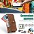 abordables Carcasas Samsung-teléfono Funda Para Plegado en Z 6 Z Fold 5 Z Fold 4 Z Fold 3 Funda Trasera con Soporte Cremallera con cordón Retro TPU Cuero de PU