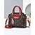 preiswerte Handtaschen und Tragetaschen-elegante Damenhandtasche aus Kunstleder mit roten Akzenten und Blattgold-Anhänger – Designer-inspirierte Umhängetasche mit verstellbarem Riemen