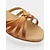 baratos Sapatos de Dança Latina-sandálias femininas de dança latina de cetim com design de tiras, sola de camurça macia e salto baixo - perfeitas para dança de salão, salsa e dança social