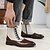 abordables Bottes de Costume-bottines à boutons en similicuir bicolore pour hommes – bottines de style victorien vintage pour occasions formelles et décontractées