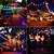 cheap Plug String Lights-12m/20m/30m String Lights, LED Ball Fairy String 100-800 LEDs EL 5mm with 13-Keys Remote - Warm White/Cold White/Multicolor for Holiday &amp; Christmas Patio Decorations