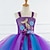 preiswerte Mädchen Verkleidung Kostüme-kinderkleidung Mädchen Cosplay-Kleid Party Kleid Meerjungfrau Ärmellos Leistung Geburtstag Rückenfrei Patchwork Schön Süß Polyester Maxi abendkleider Schaukelkleid A Linie Kleid Sommer 4-12 Jahre