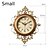 cheap Wall Accents-Large Vintage Wall Clock Silent Non Ticking Battery Operated Quartz Wall Clock Metal Wall Clocks Retro Wall Clock Court Style