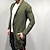economico Maglioni Cardigan da uomo-Per uomo Cardigan Maglione Maglione corto Maglione lavorato a maglia A coste Maglia Tunica Tasche Liscio Risvolto sciallato Di tendenza Classico Da tutti i giorni Appuntamento Abbigliamento Autunno