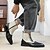 abordables Bottes de Costume-bottines à boutons en similicuir bicolore pour hommes – bottines de style victorien vintage pour occasions formelles et décontractées