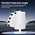abordables Projecteurs-Mini projecteur portable m200/m5 projecteur de film hd luminosité 3000 lumens source de lumière led hd avec connexion usb commandes à bouton-poussoir idéal pour le cinéma maison et les aventures de