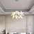 economico Lampadari-lampada a sospensione a petalo in porcellana bianca lampada a sospensione moderna di lusso lampada a sospensione lampada a sospensione per soffitto lustre 110-240v
