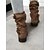 billige Slouch Boots-vintage brune slouchy ankelstøvletter for kvinner med spennestropper - perfekt for fritidsklær eller høstmote
