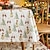 cheap Tablecloth-Christmas Tablecloth Festive and Decorative Holiday Table Cover Ideal for Adding Seasonal Cheer to Your Dining Room Perfect for Christmas Gatherings and Holiday Decor