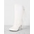 preiswerte Modische Stiefel-Schwarze Stiefel zum Schnüren und mit halbhohem Absatz für Damen – stylische Stiletto-Stiefel mit spitzer Spitze und seitlichem Schnürdetail für Herbst- und Winter-Outfits