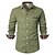 economico Camicie casual eleganti da uomo-Per uomo Camicia elegante Camicia di Velluto a Coste Plaid Quotidiano All'aperto Nero Blu marino Marrone Cachi Manica Lunga Collo ripiegato Primavera &amp; Autunno Abbigliamento Patchwork