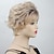 economico parrucca più vecchia-parrucche bionde corte e ricce per vecchie signore parrucca ondulata per donne parrucca sintetica con capelli naturali per costume cosplay festa quotidiana