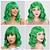 economico Parrucche trendy sintetiche-parrucche bob per donne parrucca corta riccia ondulata con frangia lunghezza spalle parrucca bob corta donne ragazze parrucca sintetica cosplay parrucche per feste di natale parrucche per il giorno