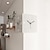 cheap Wall Accents-Wall Clock Double Sided Corner Wall Clock Battery Operated Wall Clocks 3D Silent Clock Wall Decor Sticker Non Ticking With Light