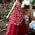 abordables Robes à Fleurs pour Filles-Enfants Fille Robe de cosplay Robe de fête Couleur unie Sans Manches Utilisation Mariage Noël Maille Dos Nu Patchwork Magnifique Doux Polyester Maxi robe soirée Robe Évasée Robe en Tulle Hiver 4-12